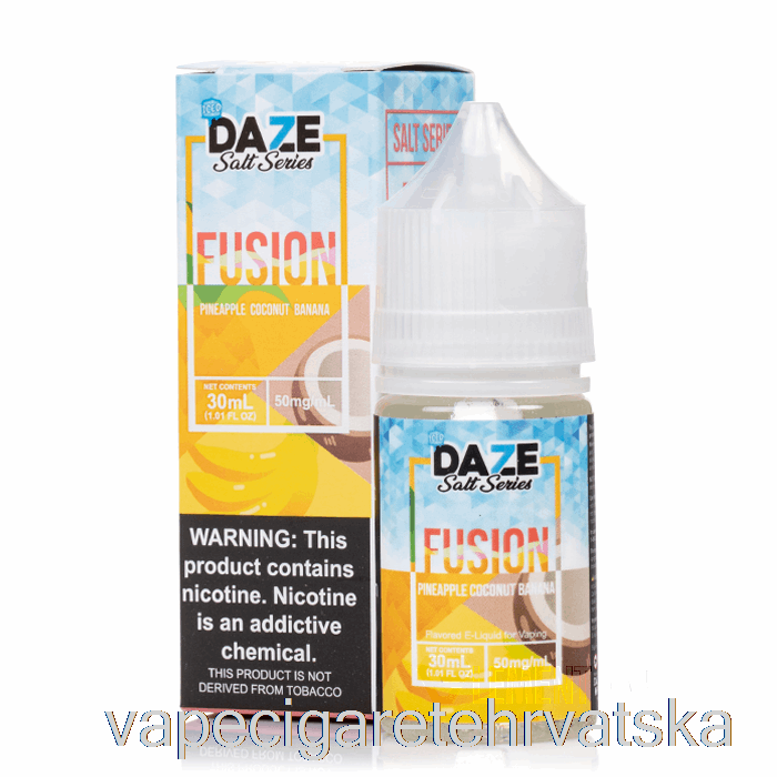 Vape Hrvatska Ledeni Ananas Kokos Banana - 7 Daze Fusion Sol - 30ml 30mg